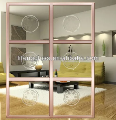 Acid etched frosted home design house designs cabinet decorative glass