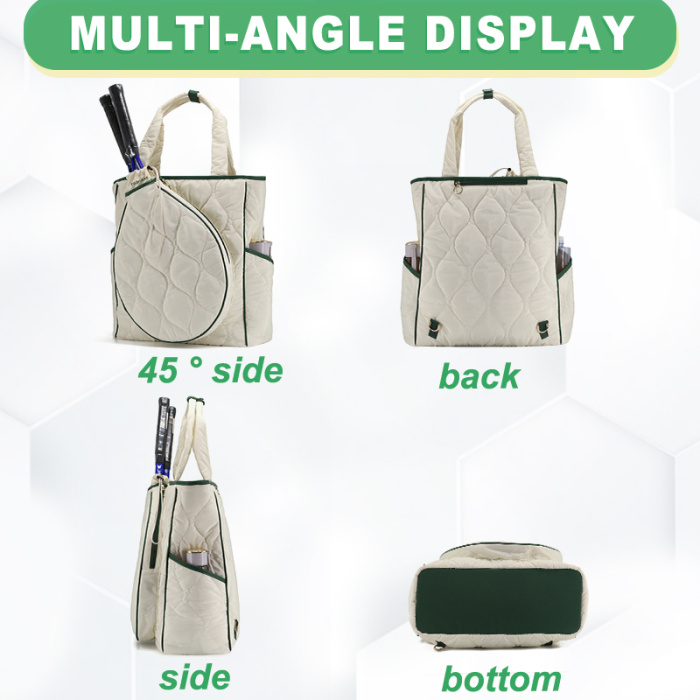 Durable Cotton Tennis Tote Bag for Sports Gear