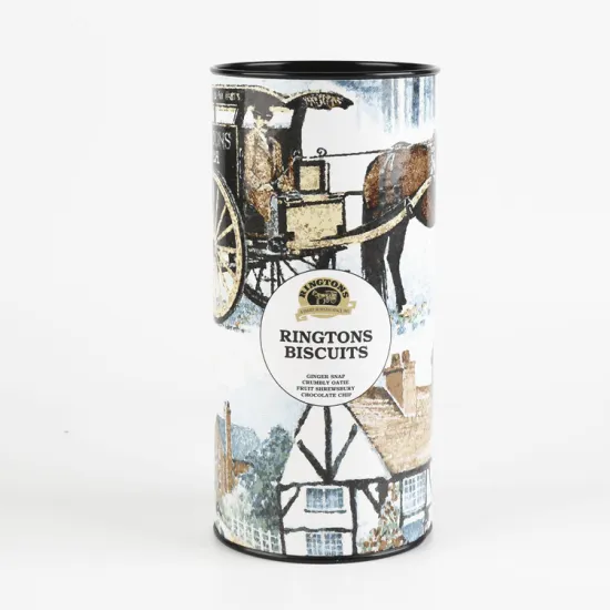 Custom Kraft Round Cookie Paper Foodstuff Cylinder Box