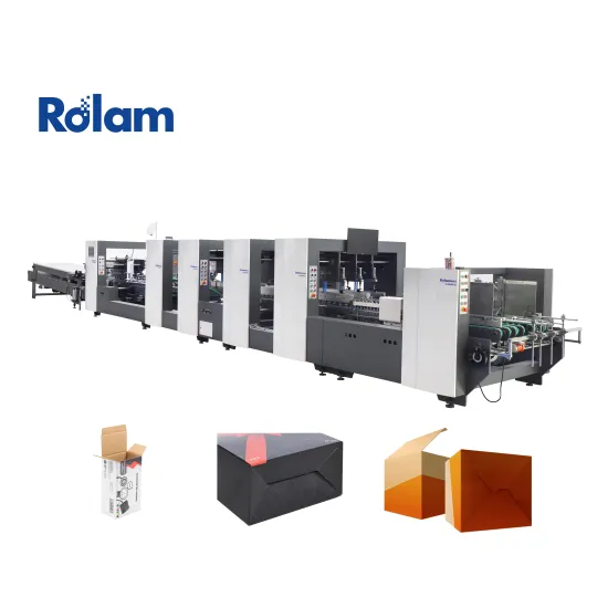 Automatic Corrugated B E Flute Carton Crash Lock Bottom Folder Gluer Machine