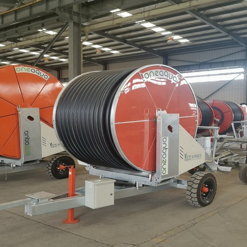 Modelos de lança do sistema de irrigação do carretel de mangueira de campo agrícola