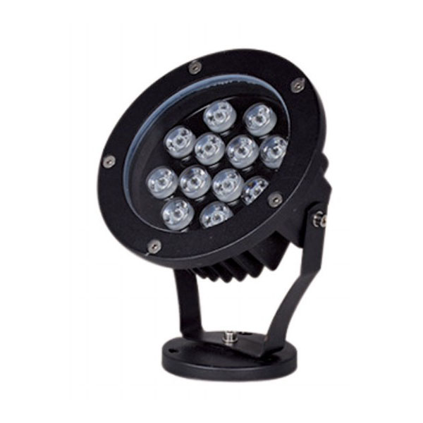 Dimmable Aluminum Black 12W CREE LED Spike LightofLED Spike Light Kit 12W