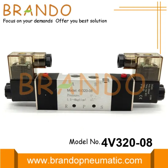 4V320-08 Airtac Type Pneumatic Air Solenoid Valve 24VDC