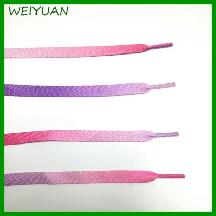 Free samples flat custom flat change color shoelace