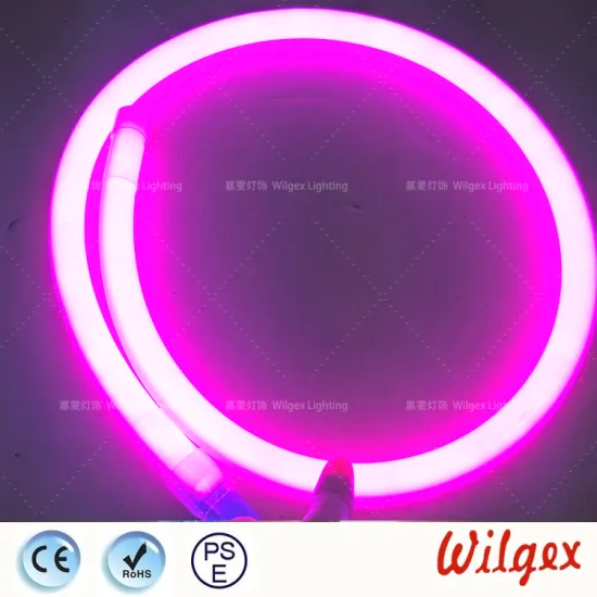 Circular neon LED flex lights waterproof outdoor using