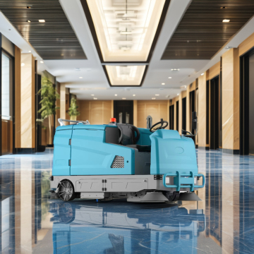Intelligent Foldable Rechargeable Floor Scrubber for Bathrooms