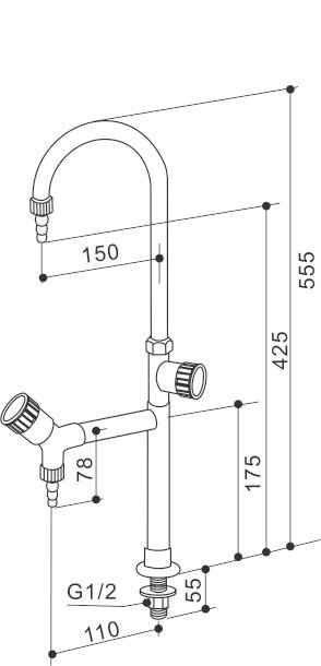 Double Outlet Faucets