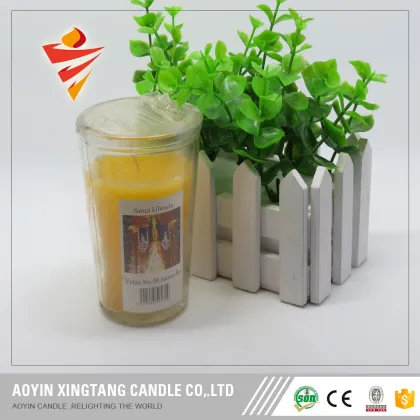 Candle Fresh pineapple scented glass candle jars