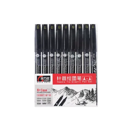 Artist Pen with Various Tip Sizes 0.05,0.1,0.2,0.3,0.4,0.5,0.7,0.8 - Waterproof Drawing Pen