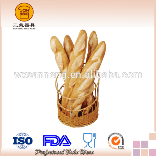 Popular Design FDA Standard Colored Cylindric Rattan Bread Basket