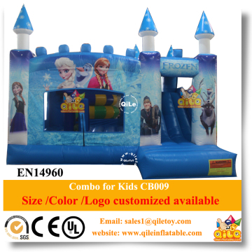 CB009 Princess inflatable bouncy castle with water slide inflatable combo for sale