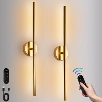 Detachable Rechargeable Wall Sconce for Bedroom - Easy Installation Luxury Hotel Cordless Wall Light