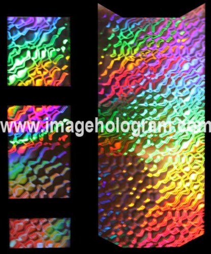 Holograma de cubo de água