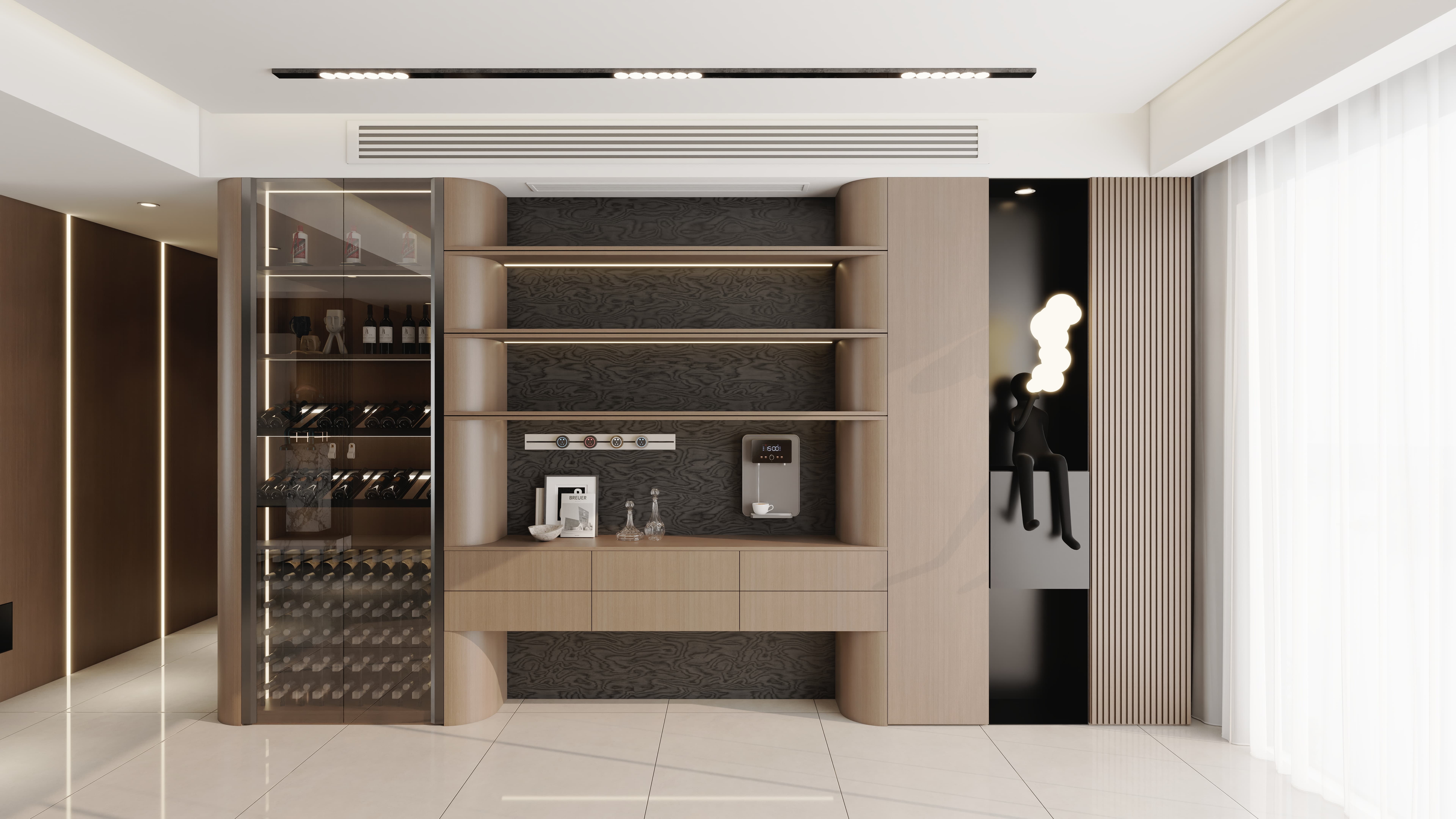 Barahton wine cooler cabinet integration