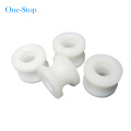 White plastic polyurethane pulley