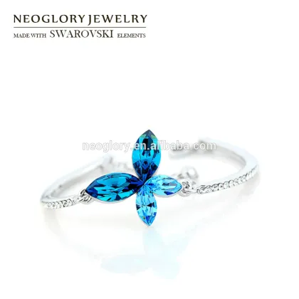 Factory Wholesale Zinc Alloy Crystal Fidelity Bracelet Made With Swarovski Elements