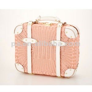 colorful rattan luggage