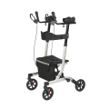 Stand Up Folding Rollator Walker With Backrest Seat