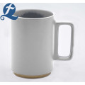 Taza de café de cerámica esmaltada mate simple de la venta caliente