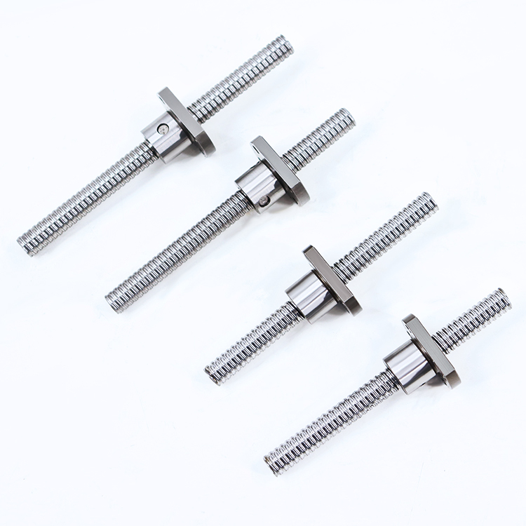 Miniature Ball Screws with Flange Nut - C3 C5 C7 Micro 4mm 6mm 8mm Diameter SFK0401 SFK0601 SFK0801 SFK0802 SFK0802.5
