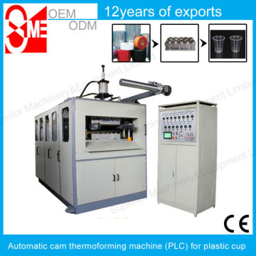 Cup thermoforming machine