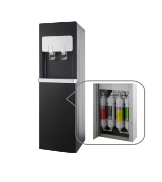 POU Hot Cold Warm Water Dispenser with RO/UF Filtration System for Purified Drinking Water