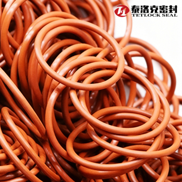Orange Rubber O-Ring Seals