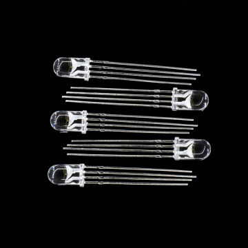 Ultra Bright RGB LED 5mm Clear 4-pins LED