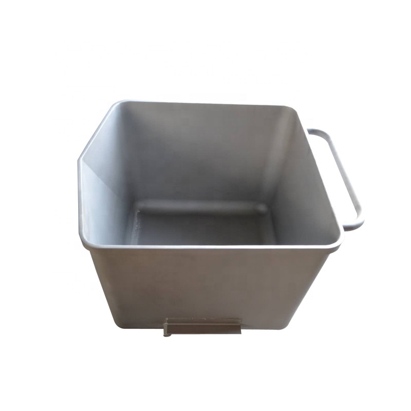 Stainless Steel Meat Trolley Bin Buggy for Workshop Material Transport (200/300L)