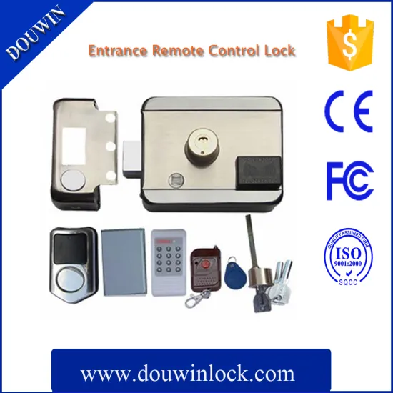 Security outdoor entrance door lock electric rim lock