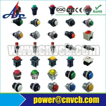 RED double break fast plastic push button switch electric pushbutton switch Momentary push button switch