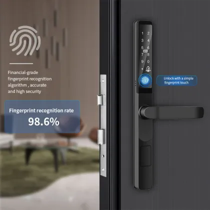 Tuya Aluminum Sliding Door IP68 Waterproof Smart Lock