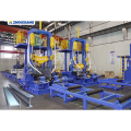 Integrated T H Beam Assembly Welding Straightening Machine