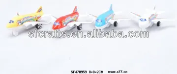 Promotion mini plastic pull back airplane toy for kids