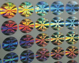Custom die-cut hologram printer labels a4 sticker