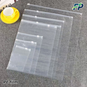 प्रिंट करने योग्य पारदर्शी पे जिपर बैग फिल्म
