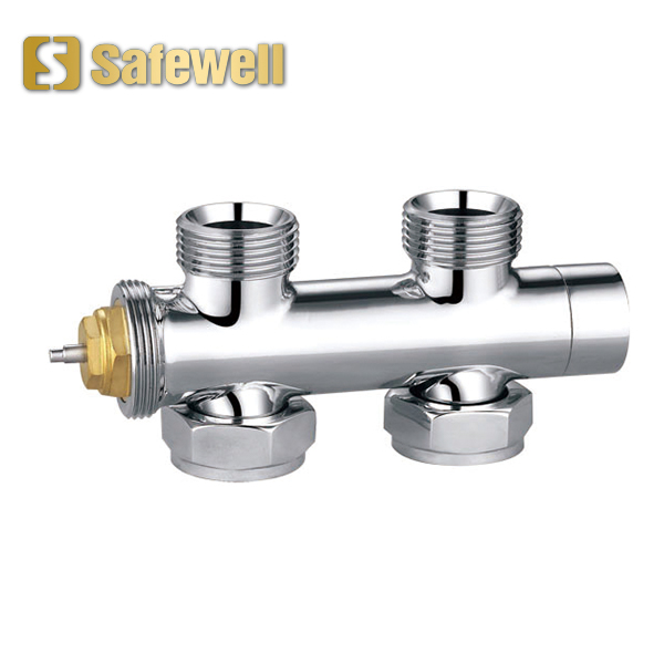 Hot Seller Brass Chrome Thermostatic Radiator Straight Valve