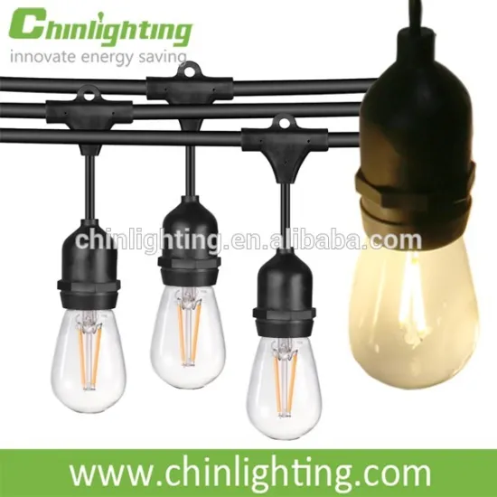 UL listed T shape 9.8w clear glass waterproof led string light string bulb