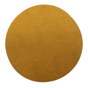 5 Inch PSA Golden Sandpaper for Automotive and Metal Polishing