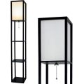 Best selling LED bulb MDF shelf floor lamp