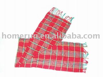 acrylic scarf/knitted scarf/checked scarf