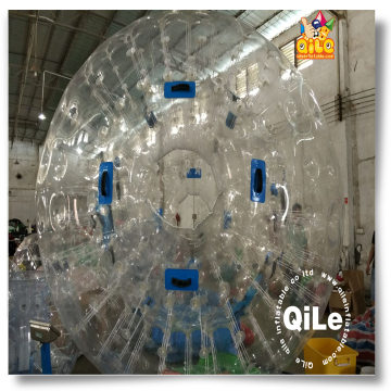 Giant colorful fashionable 2.6m 3m inflatable zorbing ball zorb ball for commercial rental