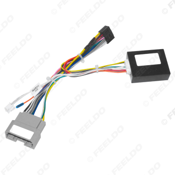 16pin Power Cord Wiring Harness Adapter with CANBUS for Jeep Wrangler Rubicon 2010 Head Unit Installation