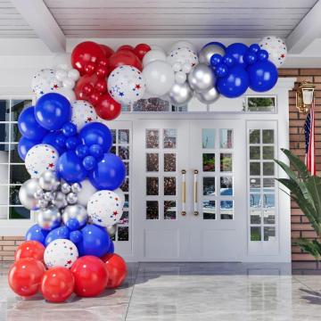 Balões de decoração da cena do dia da independência