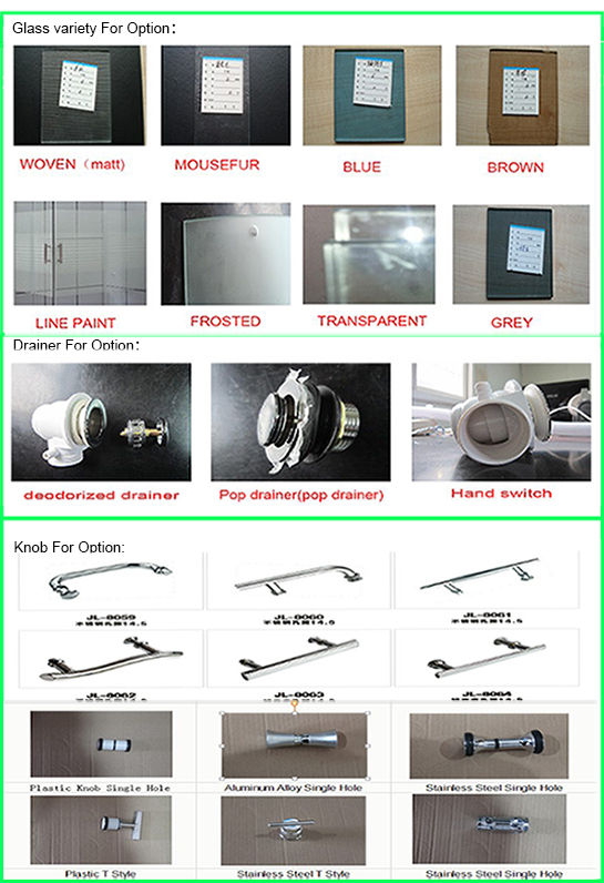 TV Corner Glass Sliding Steam Bathroom Shower Box (TL-8856)