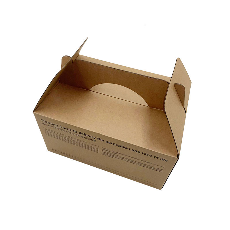 Cardboard portable packaging box