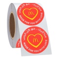 Die Cut Semi Gloss Label Sticker