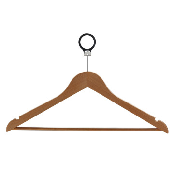 Wooded Clothes Hanger Coat Hanger with Metal Hook