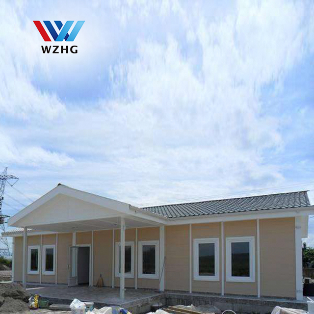 Fast assembly modular foam cement board prefab villa