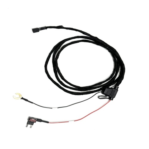 Cablaggio di alimentazione per fusibile automobilistico con terminale a forcella e connettore maschio BMW 2P da 1700 mm